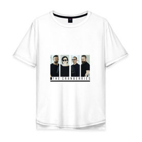 Мужская футболка хлопок Oversize с принтом The Сranberries в Тюмени, 100% хлопок | свободный крой, круглый ворот, “спинка” длиннее передней части | Тематика изображения на принте: 
