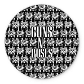 Коврик круглый с принтом Guns n roses в Тюмени, резина и полиэстер | круглая форма, изображение наносится на всю лицевую часть | guns n roses | gunsnroses | ганз н роус | ганзес роус | ганзесроус | ганзнроус | дафф маккаган | диззи рид | мелисса риз | ричард фортус | рок | слэш | франк феррер | эксл роуз