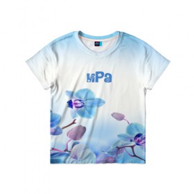 Детская футболка 3D с принтом Ира в Тюмени, 100% гипоаллергенный полиэфир | прямой крой, круглый вырез горловины, длина до линии бедер, чуть спущенное плечо, ткань немного тянется | flower | name | spring | букет | весна | имена | имя | ира | природа | узор | цветочный | цветы