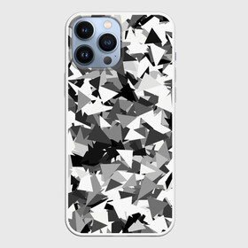 Чехол для iPhone 13 Pro Max с принтом Городской серый камуфляж в Тюмени,  |  | армия | геометрический | геометрия | маскировка | милитари | паттерн | текстура | треугольники | чернобелый