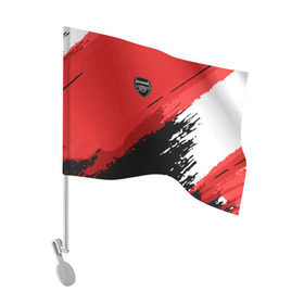 Флаг для автомобиля с принтом Arsenal 2018 Original в Тюмени, 100% полиэстер | Размер: 30*21 см | football | soccer | арсенал