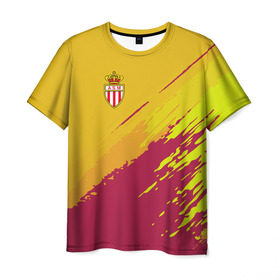 Мужская футболка 3D с принтом Monaco 2018 original в Тюмени, 100% полиэфир | прямой крой, круглый вырез горловины, длина до линии бедер | football | soccer | монако