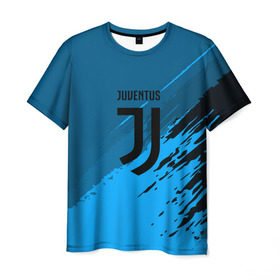 Мужская футболка 3D с принтом FC Juventus abstract style в Тюмени, 100% полиэфир | прямой крой, круглый вырез горловины, длина до линии бедер | football | soccer | ювентус