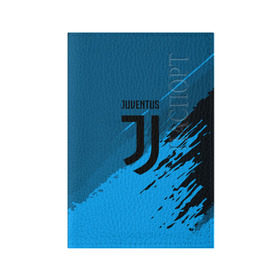 Обложка для паспорта матовая кожа с принтом FC Juventus abstract style в Тюмени, натуральная матовая кожа | размер 19,3 х 13,7 см; прозрачные пластиковые крепления | Тематика изображения на принте: football | soccer | ювентус