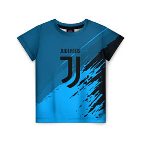 Детская футболка 3D с принтом FC Juventus abstract style в Тюмени, 100% гипоаллергенный полиэфир | прямой крой, круглый вырез горловины, длина до линии бедер, чуть спущенное плечо, ткань немного тянется | football | soccer | ювентус