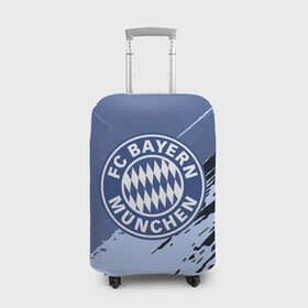Чехол для чемодана 3D с принтом FC Bayern Munchen style в Тюмени, 86% полиэфир, 14% спандекс | двустороннее нанесение принта, прорези для ручек и колес | football | soccer | байерн