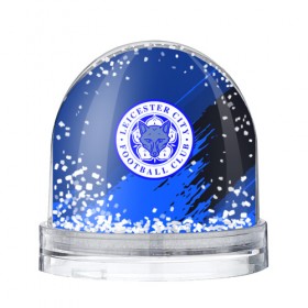 Водяной шар с принтом FC Leicester abstract style в Тюмени, Пластик | Изображение внутри шара печатается на глянцевой фотобумаге с двух сторон | 