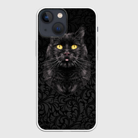 Чехол для iPhone 13 mini с принтом Чёрный котик в Тюмени,  |  | кошка | чёрная