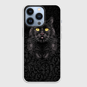 Чехол для iPhone 13 Pro с принтом Чёрный котик в Тюмени,  |  | кошка | чёрная