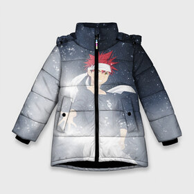 Зимняя куртка для девочек 3D с принтом Shokugeki no Souma в Тюмени, ткань верха — 100% полиэстер; подклад — 100% полиэстер, утеплитель — 100% полиэстер. | длина ниже бедра, удлиненная спинка, воротник стойка и отстегивающийся капюшон. Есть боковые карманы с листочкой на кнопках, утяжки по низу изделия и внутренний карман на молнии. 

Предусмотрены светоотражающий принт на спинке, радужный светоотражающий элемент на пуллере молнии и на резинке для утяжки. | anime | аниме | божественного | повар | поисках | сома | юкихира