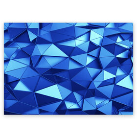 Поздравительная открытка с принтом Необычные осколки в Тюмени, 100% бумага | плотность бумаги 280 г/м2, матовая, на обратной стороне линовка и место для марки
 | abstraction | geometry | polygon | абстракция | геометрия | грань | краски | кубик | кубики | линии | мозаика | полигон | разноцветные | ребро | текстура | тени | узор