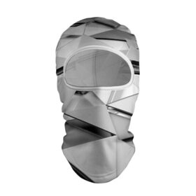 Балаклава 3D с принтом Gray triangle в Тюмени, 100% полиэстер, ткань с особыми свойствами — Activecool | плотность 150–180 г/м2; хорошо тянется, но при этом сохраняет форму. Закрывает шею, вокруг отверстия для глаз кайма. Единый размер | 