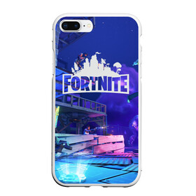 Чехол для iPhone 7Plus/8 Plus матовый с принтом Fortnite в Тюмени, Силикон | Область печати: задняя сторона чехла, без боковых панелей | 99 problem | 99 problems | abstract | battle | black | fortnite | heroes | royale | survival | абстракция | битва | королевская | королей | фартнайт | фортнайт | фортнит | черная