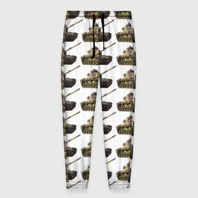 Мужские брюки 3D с принтом Танковые войска в Тюмени, 100% полиэстер | манжеты по низу, эластичный пояс регулируется шнурком, по бокам два кармана без застежек, внутренняя часть кармана из мелкой сетки | Тематика изображения на принте: 
