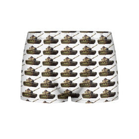 Мужские трусы 3D с принтом Танковые войска в Тюмени, 50% хлопок, 50% полиэстер | классическая посадка, на поясе мягкая тканевая резинка | Тематика изображения на принте: 