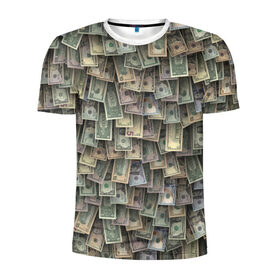 Мужская футболка 3D спортивная с принтом Доллары США в Тюмени, 100% полиэстер с улучшенными характеристиками | приталенный силуэт, круглая горловина, широкие плечи, сужается к линии бедра | dollar | forex | usa | банкноты | богатство | валюта | деньги | доллар | купюры | паттрен | трейдер | чешуя