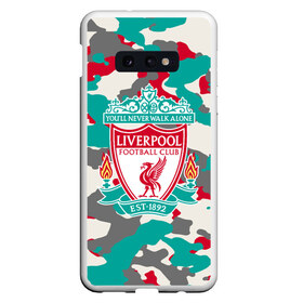 Чехол для Samsung S10E с принтом FC Liverpool в Тюмени, Силикон | Область печати: задняя сторона чехла, без боковых панелей | england | football | liverpool fc | logo | sport | англия | арт | камуфляж | ливерпуль | лига | лого | милитари | спорт | текстура | фк | футбол | футбольный клуб | эмблема