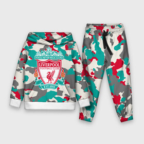 Детский костюм 3D (с толстовкой) с принтом FC Liverpool в Тюмени,  |  | england | football | liverpool fc | logo | sport | англия | арт | камуфляж | ливерпуль | лига | лого | милитари | спорт | текстура | фк | футбол | футбольный клуб | эмблема