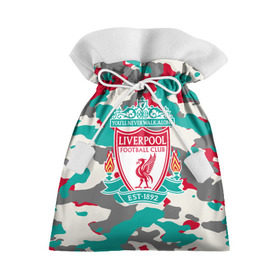 Подарочный 3D мешок с принтом FC Liverpool в Тюмени, 100% полиэстер | Размер: 29*39 см | england | football | liverpool fc | logo | sport | англия | арт | камуфляж | ливерпуль | лига | лого | милитари | спорт | текстура | фк | футбол | футбольный клуб | эмблема