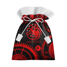 Подарочный 3D мешок с принтом Targaryen Маргарита в Тюмени, 100% полиэстер | Размер: 29*39 см | Тематика изображения на принте: 