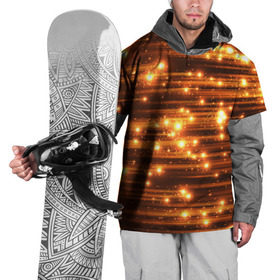 Накидка на куртку 3D с принтом Огоньки в Тюмени, 100% полиэстер |  | кометы | космос | метеорит | огоньки | свет | яркий