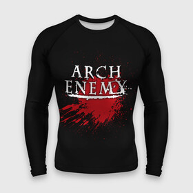 Мужской рашгард 3D с принтом Arch Enemy в Тюмени,  |  | arch enemy | band | blood | metal | music | rock | атрибутика | группа | кровь | метал | музыка | рок