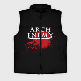 Мужской жилет утепленный 3D с принтом Arch Enemy в Тюмени,  |  | arch enemy | band | blood | metal | music | rock | атрибутика | группа | кровь | метал | музыка | рок