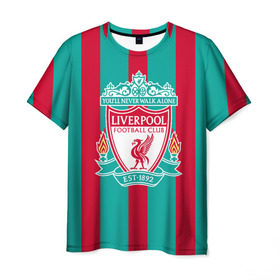 Мужская футболка 3D с принтом Liverpool FC в Тюмени, 100% полиэфир | прямой крой, круглый вырез горловины, длина до линии бедер | england | football | liverpool fc | logo | sport | англия | арт | ливерпуль | лига | лого | спорт | текстура | фк | футбол | футбольный клуб | эмблема