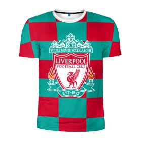 Мужская футболка 3D спортивная с принтом ФК Ливерпуль в Тюмени, 100% полиэстер с улучшенными характеристиками | приталенный силуэт, круглая горловина, широкие плечи, сужается к линии бедра | england | fc | англия | ливерпуль | фк