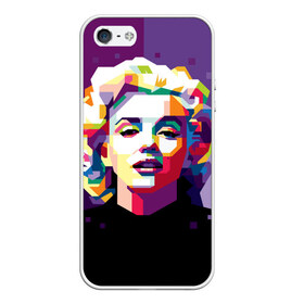 Чехол для iPhone 5/5S матовый с принтом Marilyn Monroe в Тюмени, Силикон | Область печати: задняя сторона чехла, без боковых панелей | girl | marilyn | monroe | usa | актриса | девушка | звезда | монро | мэрилин | певица | сша