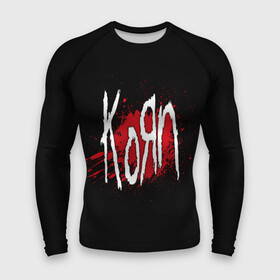 Мужской рашгард 3D с принтом Korn в Тюмени,  |  | band | blood | korn | metal | music | rock | атрибутика | группа | кровь | метал | музыка | рок