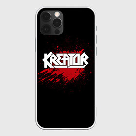 Чехол для iPhone 12 Pro с принтом Kreator в Тюмени, силикон | область печати: задняя сторона чехла, без боковых панелей | Тематика изображения на принте: band | blood | kreator | metal | music | rock | атрибутика | группа | кровь | метал | музыка | рок