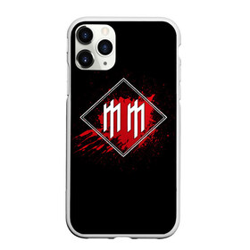Чехол для iPhone 11 Pro Max матовый с принтом Marilyn Manson в Тюмени, Силикон |  | band | blood | marilyn manson | metal | music | rock | атрибутика | группа | кровь | метал | музыка | рок