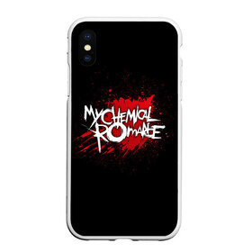 Чехол для iPhone XS Max матовый с принтом My Chemical Romance в Тюмени, Силикон | Область печати: задняя сторона чехла, без боковых панелей | band | blood | metal | music | my chemical romance | rock | атрибутика | группа | кровь | метал | музыка | рок