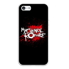 Чехол для iPhone 5/5S матовый с принтом My Chemical Romance в Тюмени, Силикон | Область печати: задняя сторона чехла, без боковых панелей | band | blood | metal | music | my chemical romance | rock | атрибутика | группа | кровь | метал | музыка | рок