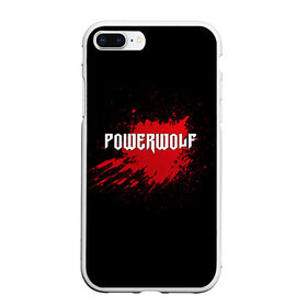 Чехол для iPhone 7Plus/8 Plus матовый с принтом Powerwolf в Тюмени, Силикон | Область печати: задняя сторона чехла, без боковых панелей | band | blood | metal | music | powerwolf | rock | атрибутика | группа | кровь | метал | музыка | рок