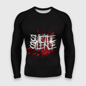 Мужской рашгард 3D с принтом Suicide Silence в Тюмени,  |  | band | blood | metal | music | rock | suicide silence | атрибутика | группа | кровь | метал | музыка | рок