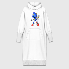 Платье удлиненное хлопок с принтом Metal Sonic в Тюмени,  |  | метал соник | металл соник