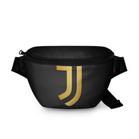 Поясная сумка 3D с принтом Juventus Gold Edition в Тюмени, 100% полиэстер | плотная ткань, ремень с регулируемой длиной, внутри несколько карманов для мелочей, основное отделение и карман с обратной стороны сумки застегиваются на молнию | champions | italy | jeep | juventus | league | италия | лига | чемпионов | ювентус
