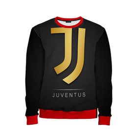 Детский свитшот 3D с принтом Juventus Gold Edition в Тюмени, 100% полиэстер | свободная посадка, прямой крой, мягкая тканевая резинка на рукавах и понизу свитшота | champions | italy | jeep | juventus | league | италия | лига | чемпионов | ювентус