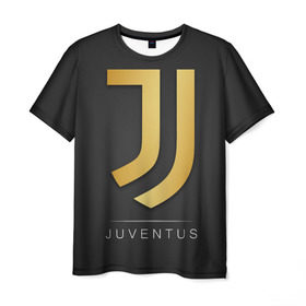 Мужская футболка 3D с принтом Juventus Gold Edition в Тюмени, 100% полиэфир | прямой крой, круглый вырез горловины, длина до линии бедер | champions | italy | jeep | juventus | league | италия | лига | чемпионов | ювентус