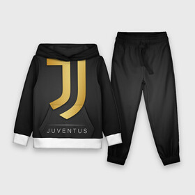 Детский костюм 3D (с толстовкой) с принтом Juventus Gold Edition в Тюмени,  |  | Тематика изображения на принте: champions | italy | jeep | juventus | league | италия | лига | чемпионов | ювентус