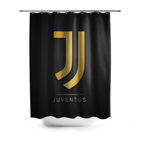 Штора 3D для ванной с принтом Juventus Gold Edition в Тюмени, 100% полиэстер | плотность материала — 100 г/м2. Стандартный размер — 146 см х 180 см. По верхнему краю — пластиковые люверсы для креплений. В комплекте 10 пластиковых колец | champions | italy | jeep | juventus | league | италия | лига | чемпионов | ювентус