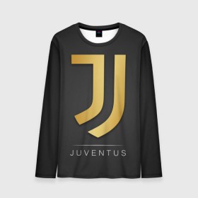 Мужской лонгслив 3D с принтом Juventus Gold Edition в Тюмени, 100% полиэстер | длинные рукава, круглый вырез горловины, полуприлегающий силуэт | champions | italy | jeep | juventus | league | италия | лига | чемпионов | ювентус