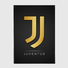Постер с принтом Juventus Gold Edition в Тюмени, 100% бумага
 | бумага, плотность 150 мг. Матовая, но за счет высокого коэффициента гладкости имеет небольшой блеск и дает на свету блики, но в отличии от глянцевой бумаги не покрыта лаком | champions | italy | jeep | juventus | league | италия | лига | чемпионов | ювентус