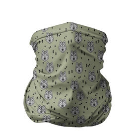 Бандана-труба 3D с принтом камуфляж - волки в Тюмени, 100% полиэстер, ткань с особыми свойствами — Activecool | плотность 150‒180 г/м2; хорошо тянется, но сохраняет форму | camouflage | волк | камуфляж