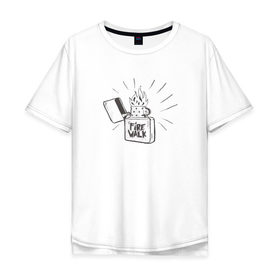 Мужская футболка хлопок Oversize с принтом Firewalk (Чёрная) в Тюмени, 100% хлопок | свободный крой, круглый ворот, “спинка” длиннее передней части | Тематика изображения на принте: life is strange