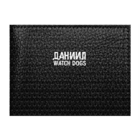 Обложка для студенческого билета с принтом Даниил Watch Dogs в Тюмени, натуральная кожа | Размер: 11*8 см; Печать на всей внешней стороне | Тематика изображения на принте: 