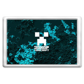 Магнит 45*70 с принтом Захар в стиле Minecraft в Тюмени, Пластик | Размер: 78*52 мм; Размер печати: 70*45 | 