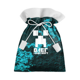 Подарочный 3D мешок с принтом Олег в стиле Minecraft в Тюмени, 100% полиэстер | Размер: 29*39 см | game | minecraft | minecraft nature | minecraft skin | minectaft skins | mobs | name | underground | имена | крипер | майн крафт | олег